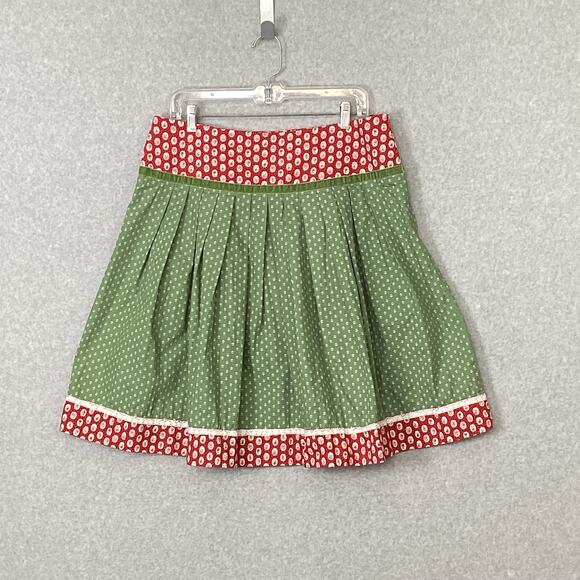 Daller Tracht Dirndl Printed Side Zip Skirt Size 42 Oktoberfest Deutsch German - Picture 4 of 14